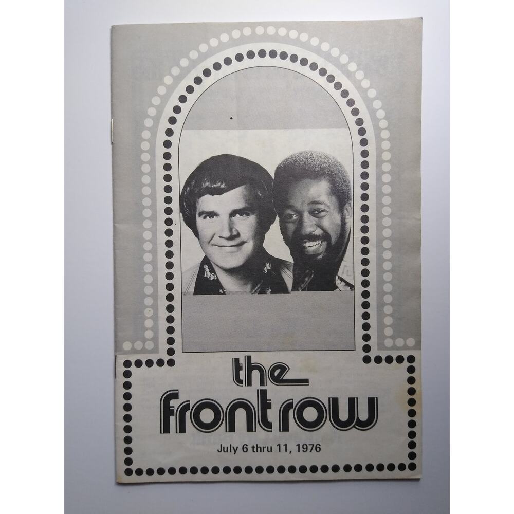 The Front Row Magazine July 6-11 1976 Issue Rich Little Ben Vereen